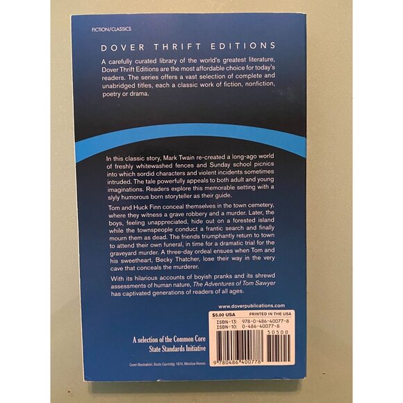 Mark Twains The Adventures Of Tom Sawyer Dover Thrift Editions - Picture 2 of 2